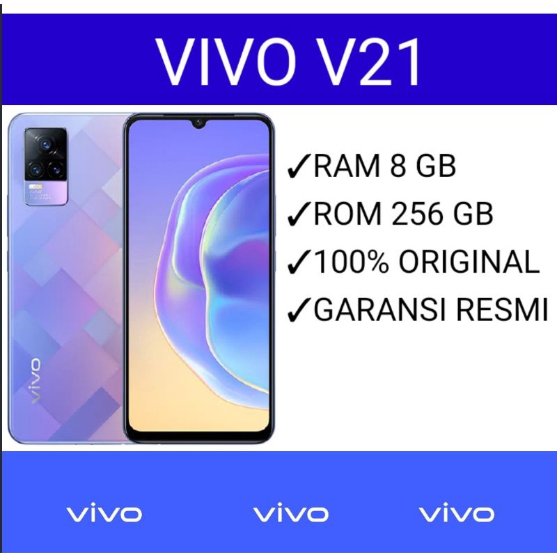 Jual VIVO V21 RAM 8GB/256GB GARANSI RESMI VIVO INDONESIA | Shopee Indonesia