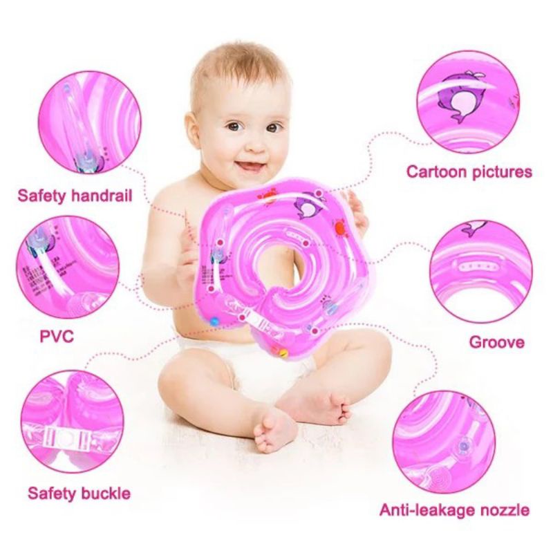 Pelampung Leher Bayi / Ban Renang Leher / Ban Leher Bayi / Neck Ring Baby Baby INTIME S201