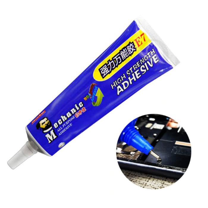 Original Mechanic Lem Jelly Super Lengket Kuat E7 Isi 50mL Transparant