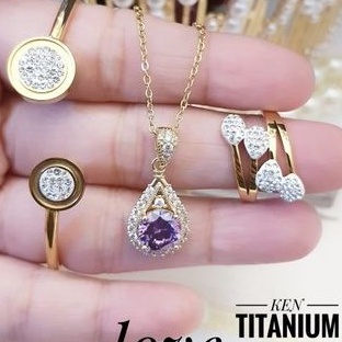 titanium set perhiasan wanita T68