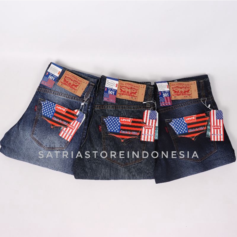 Celana jeans reguler pria