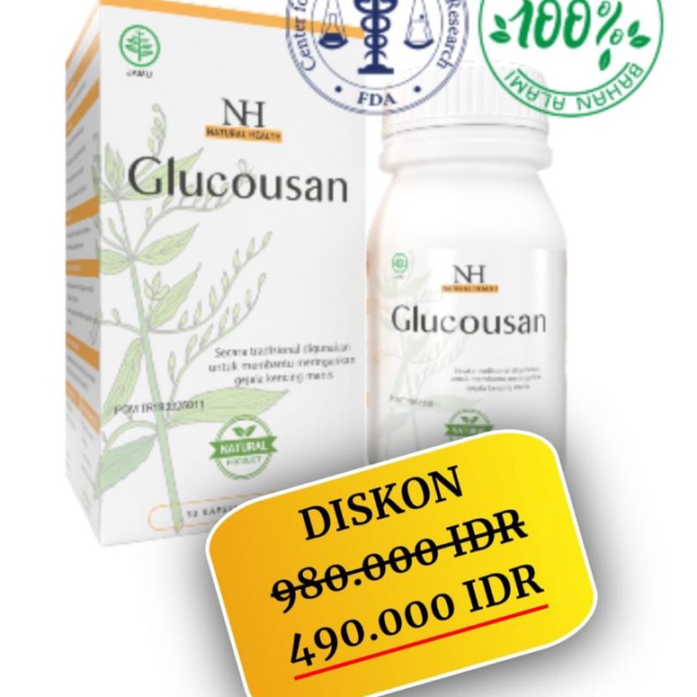 GLUCOUSAN Obat Glucousan Asli Original Bergaransi Lulus Uji BPOM RI