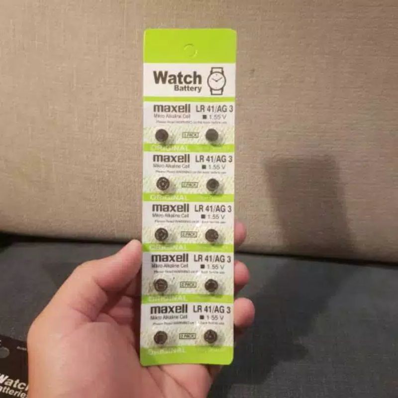 LR41 baterai battery jam kalkulator