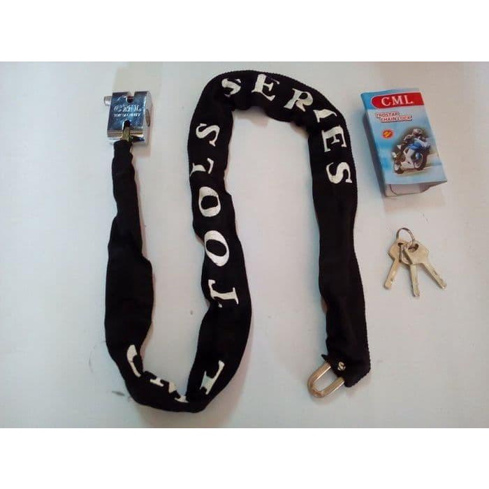 Gembok Rantai Motor Sepeda Anti Maling 100 Cm Gembok Rantai Gudang