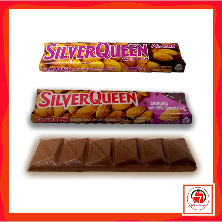 

Silverqueen Almond Milk Chocolate 25Gram