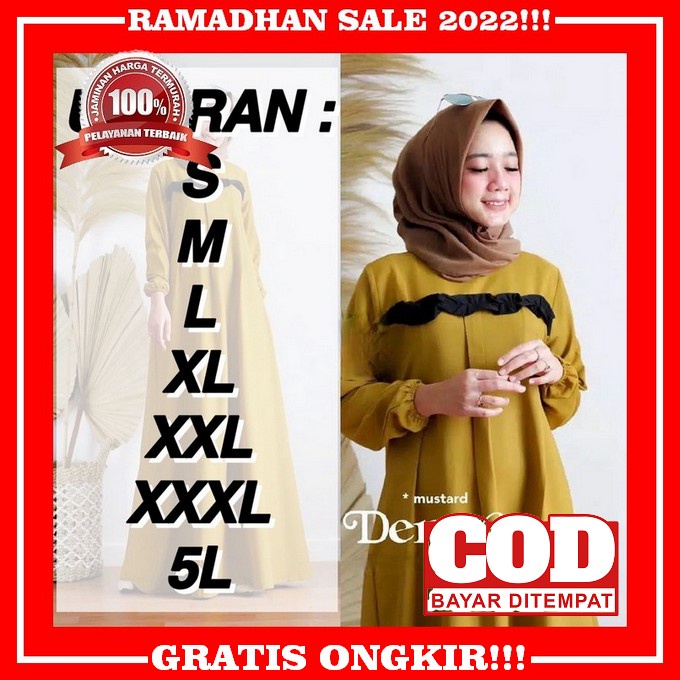 Gamis Terbaru Aplikasi Renda Full Furing / Qaisha Dress / Gamis Ceruty Babydol Terlaris 2022 / Gamis