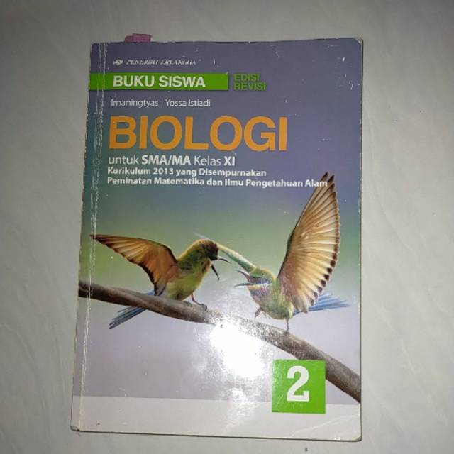 Buku preloved biologi penerbit Erlangga
