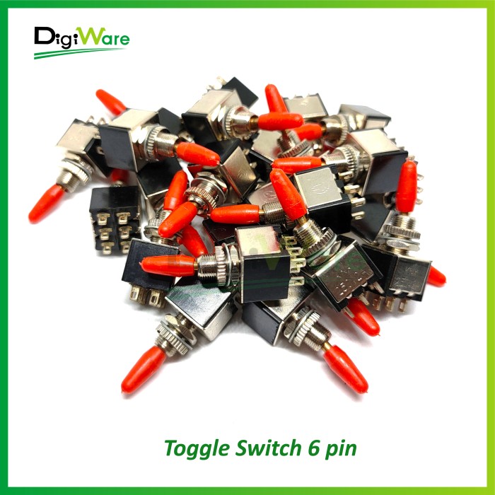 Toggle Switch 6 pin Saklar DPDT