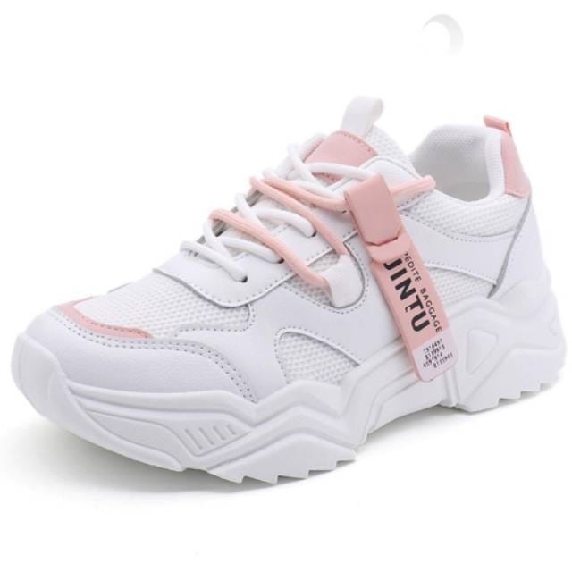 SNTSTORE - Sneakers Wanita Jintu Korea Sepatu Jintu OOTD Korea Termurah Terbaru - COD Bayar Ditempat