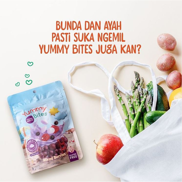 Yummy Bites Yogurt Melt 20gr / Yummybites Yoghurt Melt 20gr / Yummy Bites Yogurt Melts 20gr (1tahun)