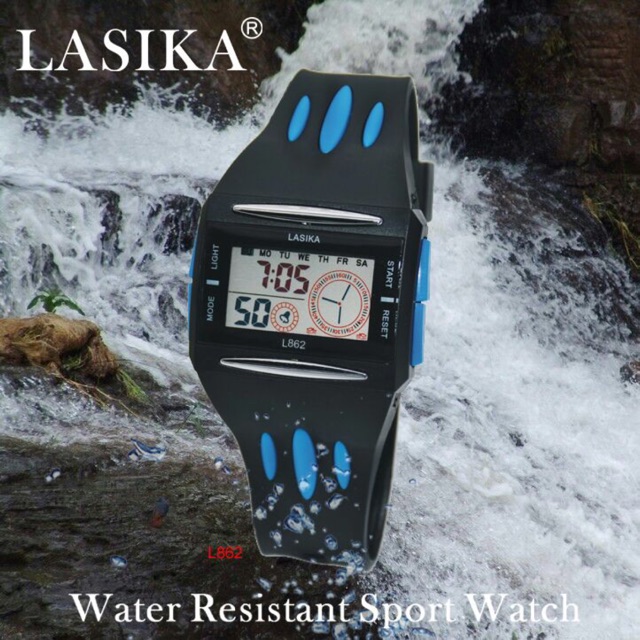 jam Tangan Original Merk Lasika Sporty Water Resistent