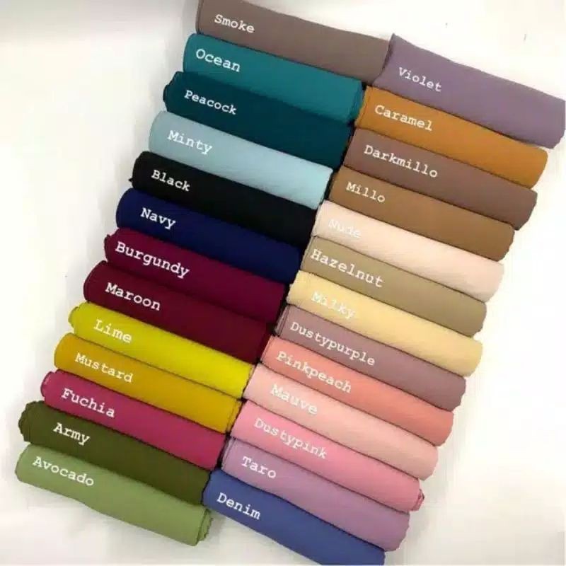 Part 1 Pasmina Polos Ceruty Baby Doll Pilih Warna [ Pilih Warna ]