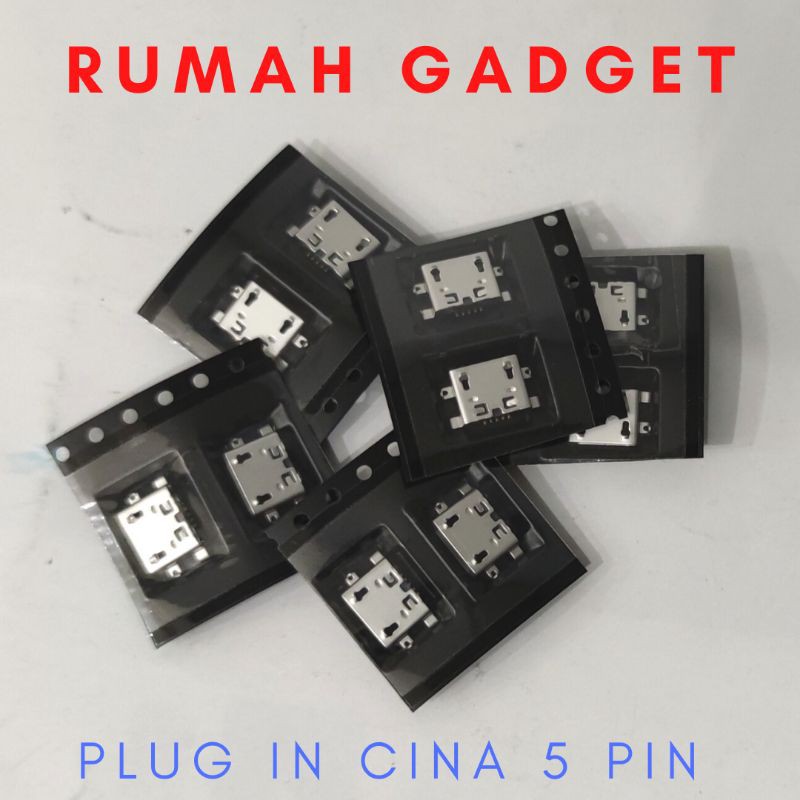 CONNECTOR CHARGER CINA 5 PIN A110/MAX C/S890/REDMI NOTE 2/3/4/4X PLUG IN