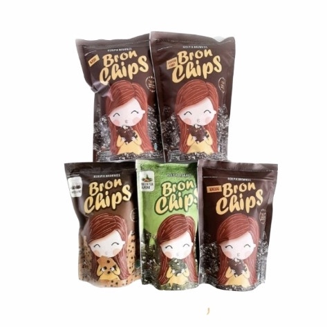 

Bronchips Keripik Brownies Keju Kacang Greantea ChocoChips 60gr Snack jajanan keripik brownis enak