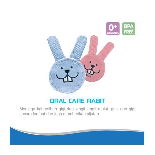 MAM Oral Care Rabbit - Pembersih Lidah, Gusi &amp; Rongga Mulut Bayi - Sikat Lidah