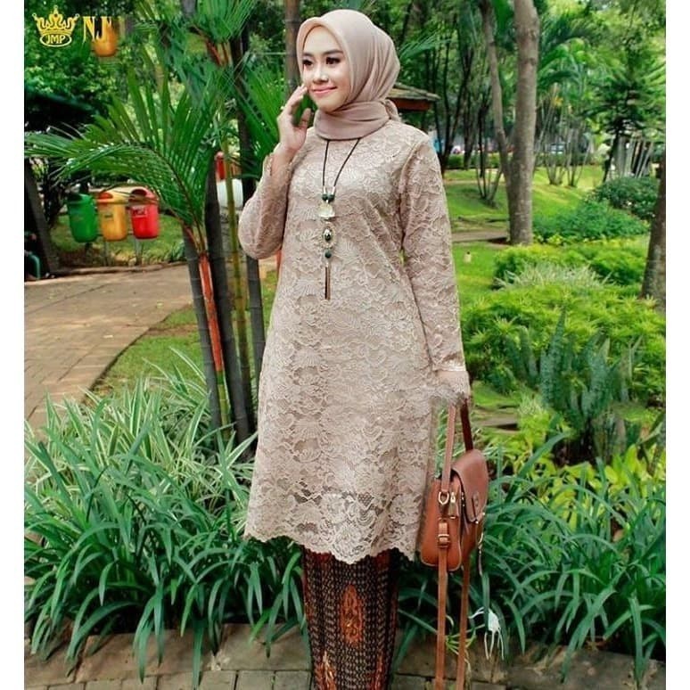 kebaya modern Promo Murah Kebaya Atasan Tunik Brukat Modern Coksu