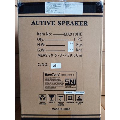 speaker aktif portable 10 inch bluetooth speker aktiv portabel mic wireles