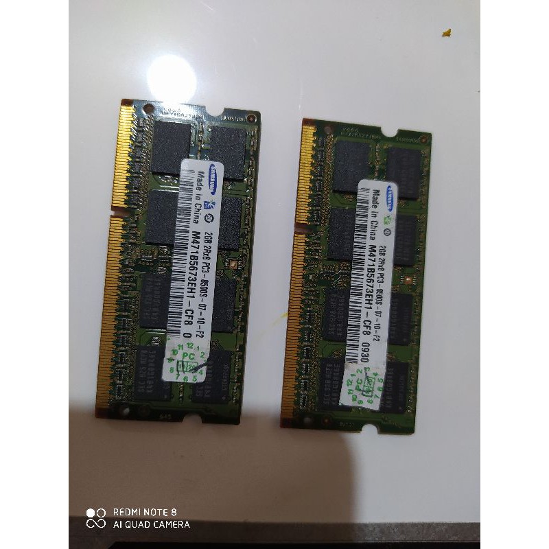 Ram laptop ddr3 2gb pc8500&pc10600