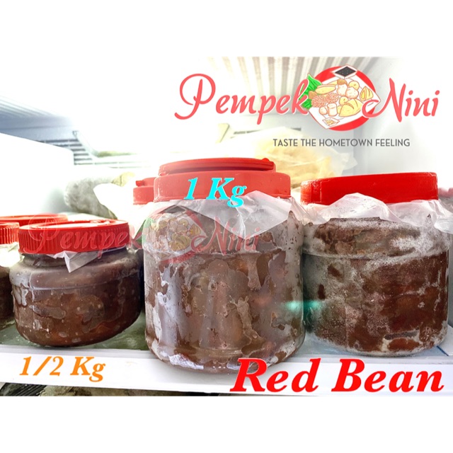 

Bubur/Saus/Pasta Kacang Merah/Red Bean 1KG utk Topping Es Serut Pempek Nini