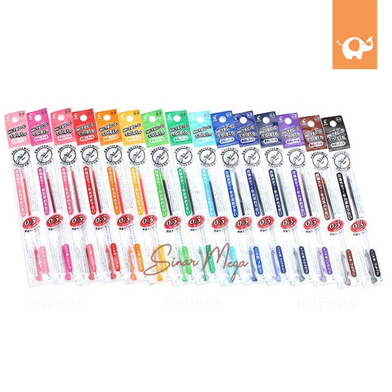 

Pilot Refill Hi Tec C Coleto 0.3mm LHKRF-10C3 Gel Multi Pen/ Isi Ulang Case Barrel Pena 4 Warna Lucu