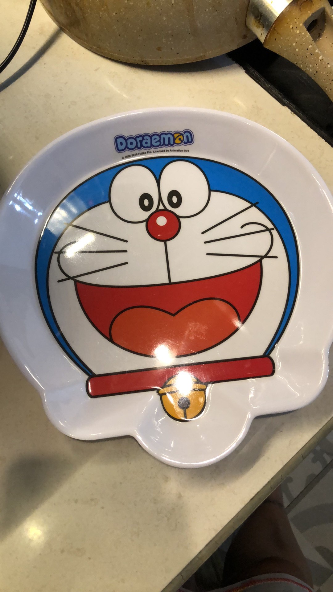 Piring Melamine 9 Inch, Mangkok 7,5inch Muka Doraemon / Pcs