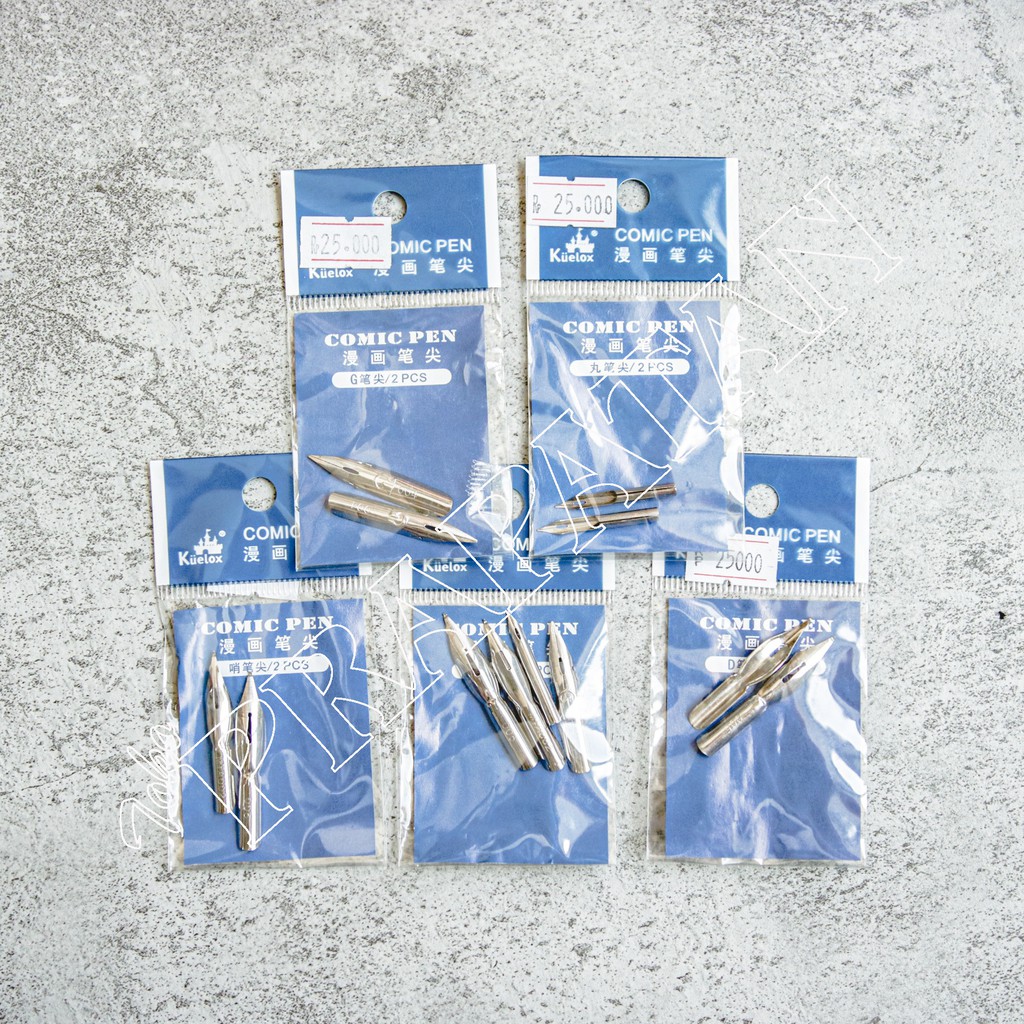 

Kuelox Comic & Calligraphy Pen isi 2 pcs / Pen Nibs