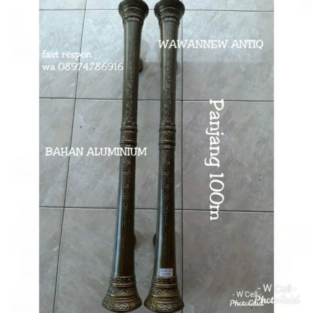 Handle Pintu / Gagang Pintu Rumah Pagar Aluminium Antik Motif Godo Ukir 100cm