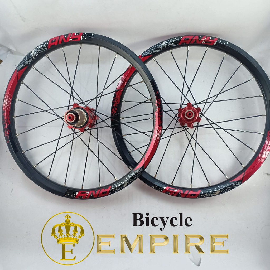 Wheelset 16 x 1 3-8 349 Disc brake Bolany Hub Bolany Carbon Bicycle Empire