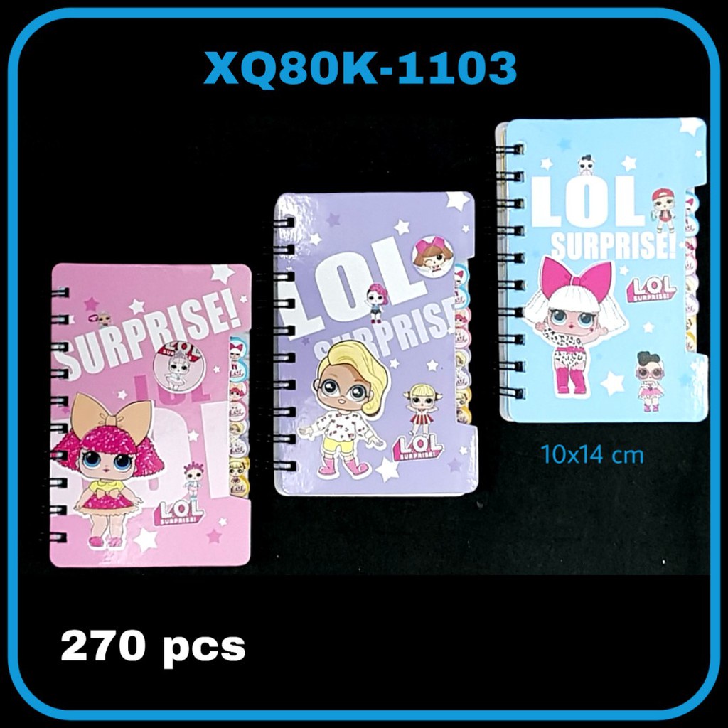 

MJ Buku Spiral XQ80K-1103 LOL / Notebook / Notebook Spiral