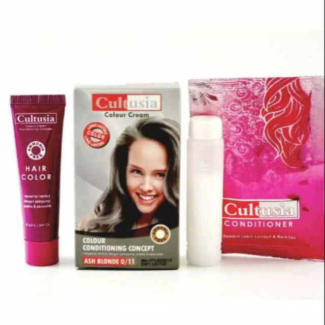 Perwarna rambut ash blonde 30ml