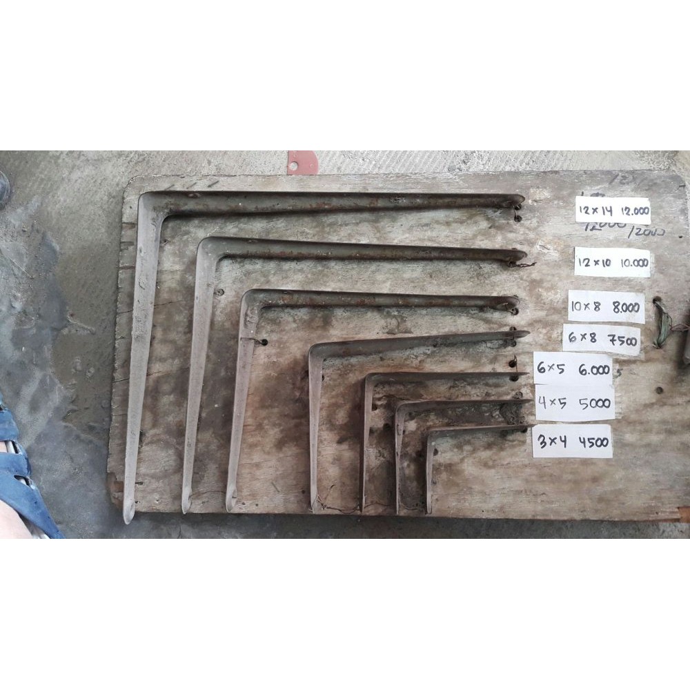 Dijual BESI SIKU PENYANGGA RAK UKURAN 3 X 4  INCH Murah