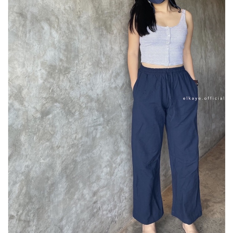 SYDNEY LINEN CULOTTE - Celana Linen Wanita - Kulot Linen - Celana Panjang Wanita
