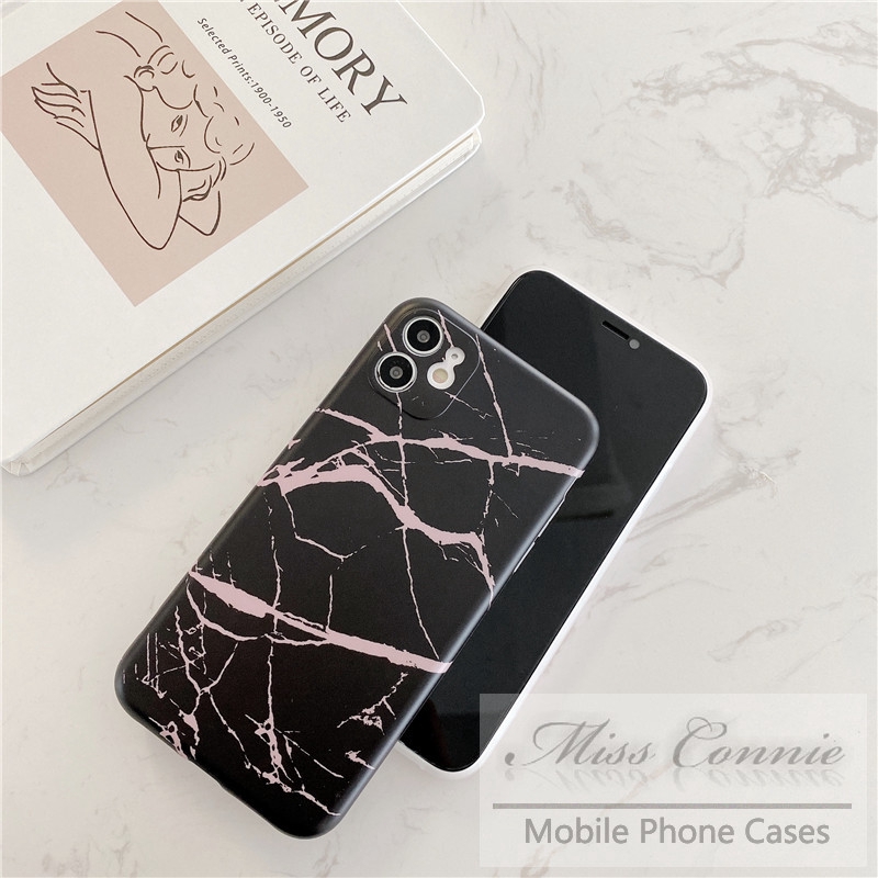 Soft Case Bahan Silikon Motif Marmer Untuk Iphone 11 12 8plus 7plus 8 7 6 6s Plus 11 12 pro Max Xr X Xs Max Se 2020 12 mini