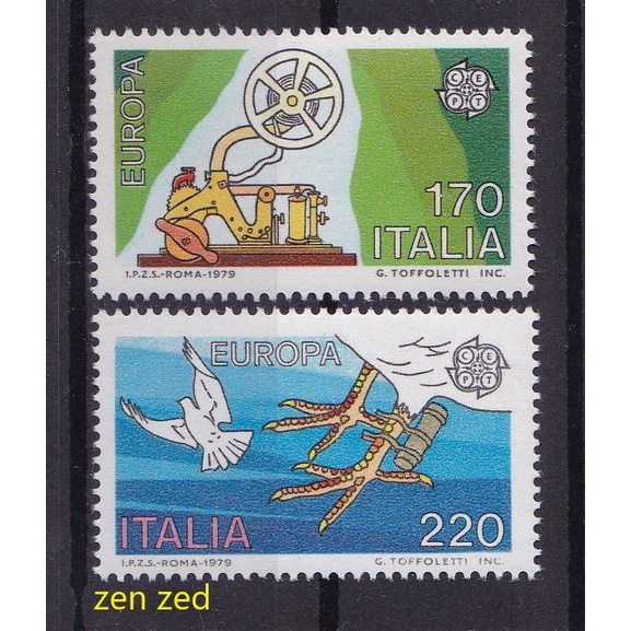 

0185 Perangko Italia 1979 EUROPA Stamps 2v Mnh