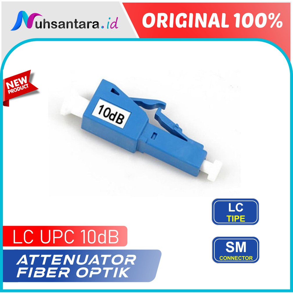 [𝐇𝐈𝐆𝐇 𝐐𝐔𝐀𝐋𝐈𝐓𝐘] Attenuator LC 10dB Fiber Optik Atteunator Konektor Adapter LC UPC FTTH FO