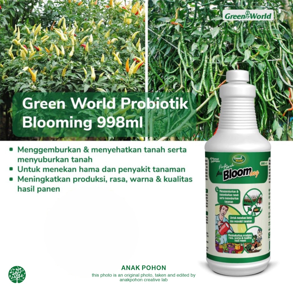 ProBiotik for Blooming - Pupuk Organik Cair untuk Nutrisi Tanaman - GREEN WORLD - 1 LITER