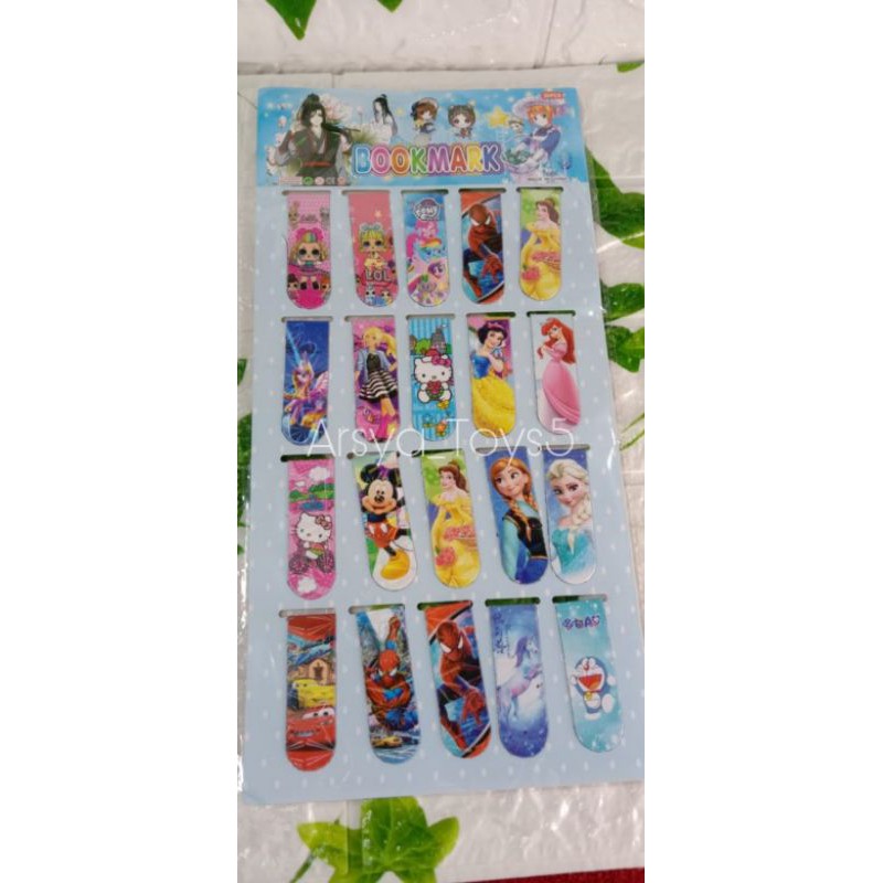 Stick Note Magnet/ bookmark/ 20 pcs Pembatas Buku Magnet/ Sticky note magnet
