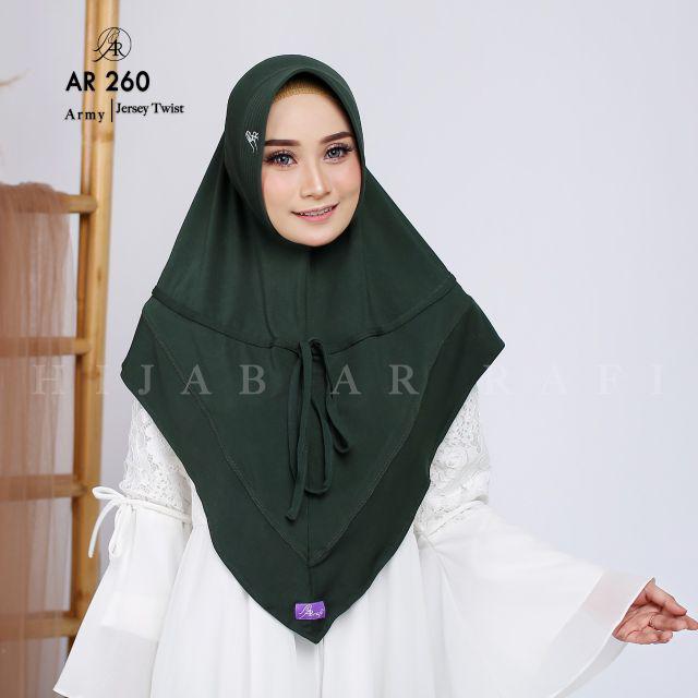 Hijab arrafi ORI AR 260 hijab instan best seller-Army