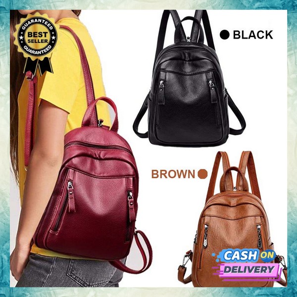 Tas Ransel Sekolah Wanita Backpack Fashion Termurah Import Korean Style Gendong Backpack Model Terb 