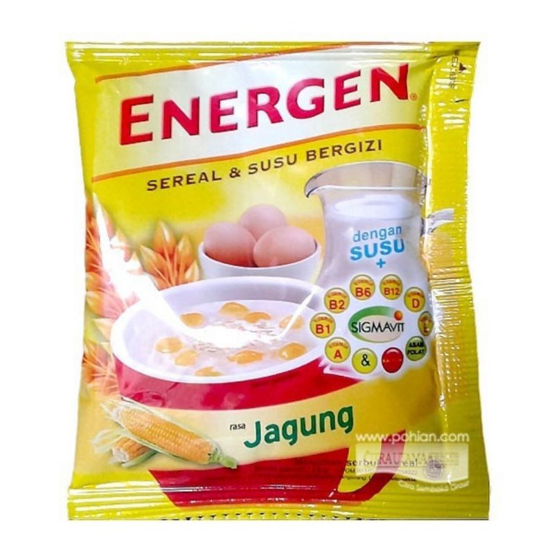 

Energen Sereal Jagung 1 Renceng isi 10 Sachet