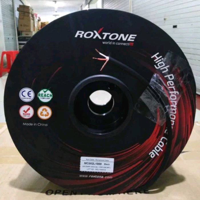 Kabel Mic/Audio Roxtone MC002L1000 Original Panjang 100 Meter