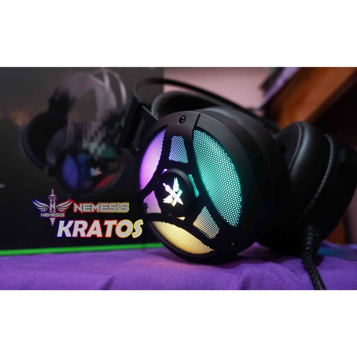 Headset Gaming NYK HS-E7 Kratos RGB 7.1 Surround