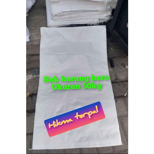 sak karung putih polos BARU 50kg