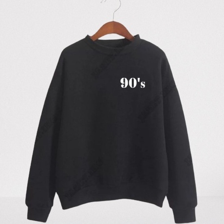 CREWNECK SWEATER SCREEN PRINTING 90s