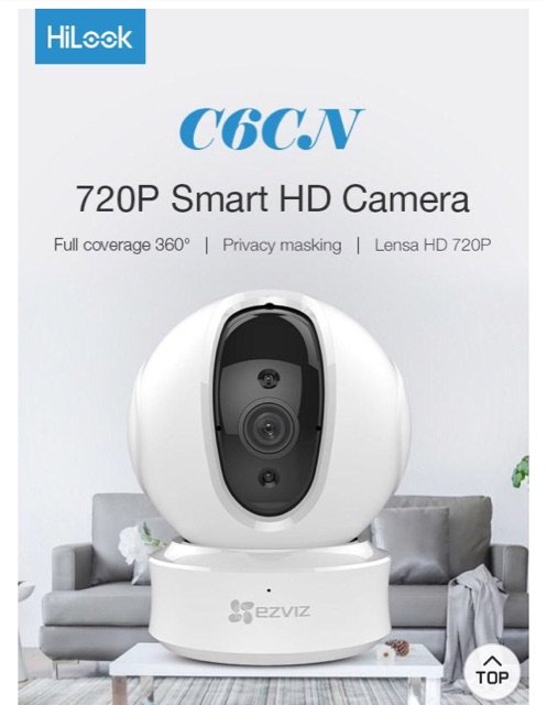 EZVIZ CCTV IP CAM CS-CV246 (C6N 1080) White IP CAM 2MP Smart