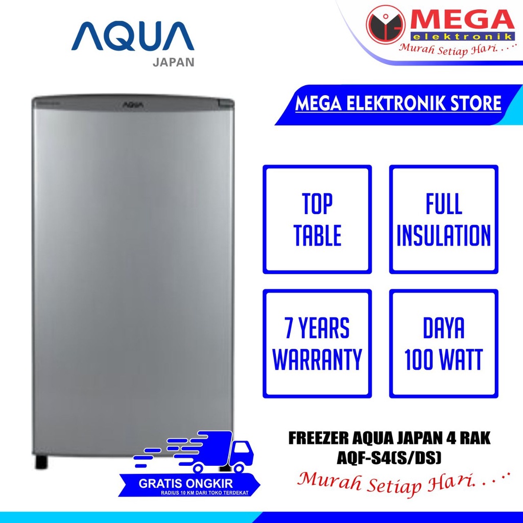 FREEZER AQUA 4 RAK AQF-S4 S/DS / AQF S4 S/DS / AQFS4S/DS MURAH