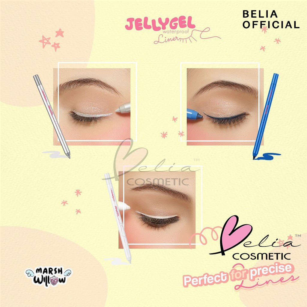 ❤ BELIA ❤ MARSHWILLOW Jelly Gel Eyeliner Pencil 1.3g ✔️BPOM | eye liner jeli jelli by Natasha Wilona