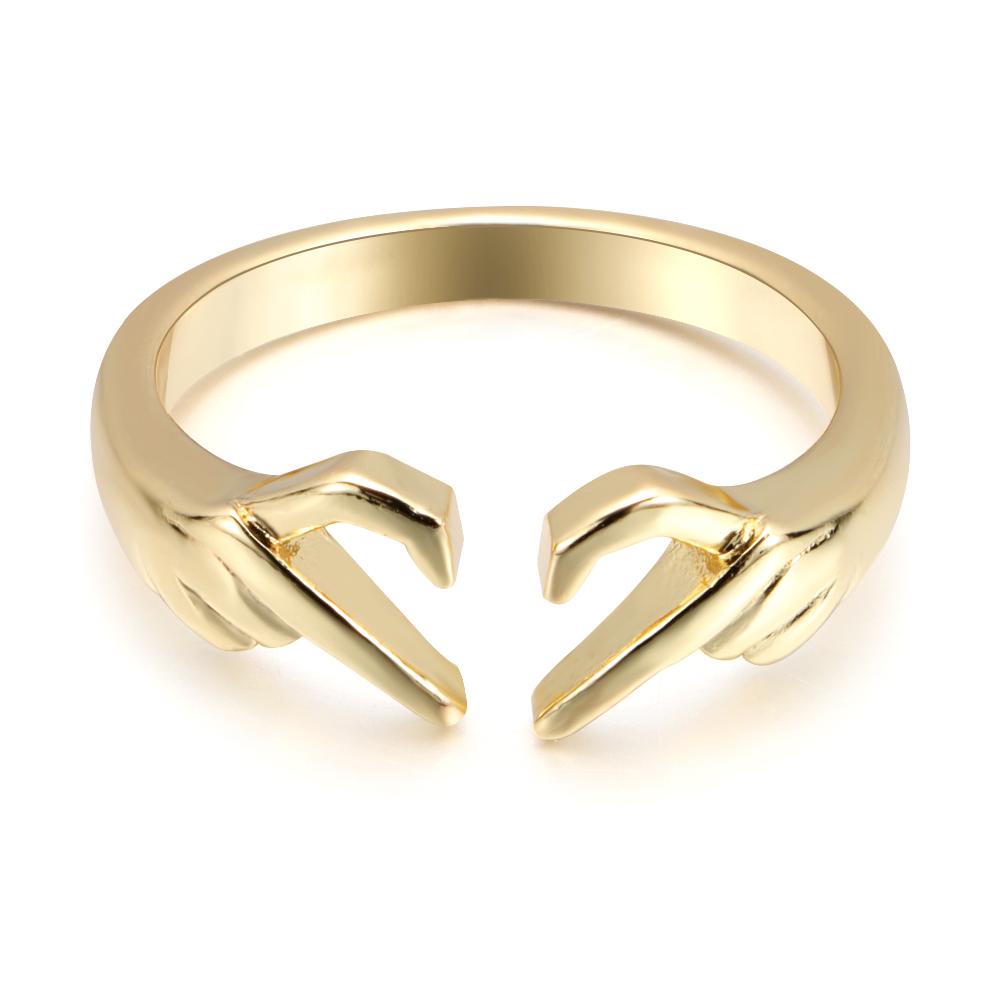 Lily Heart Ring Pasangan Pernikahan Romantis Cinta Gesture Rings