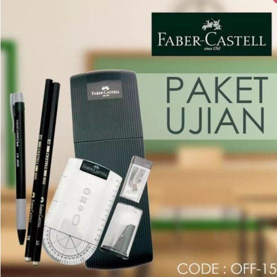 

Berkualitas Faber Castell Alat Tulis Set Pensil Penghapus Rautan Penggaris Bagus
