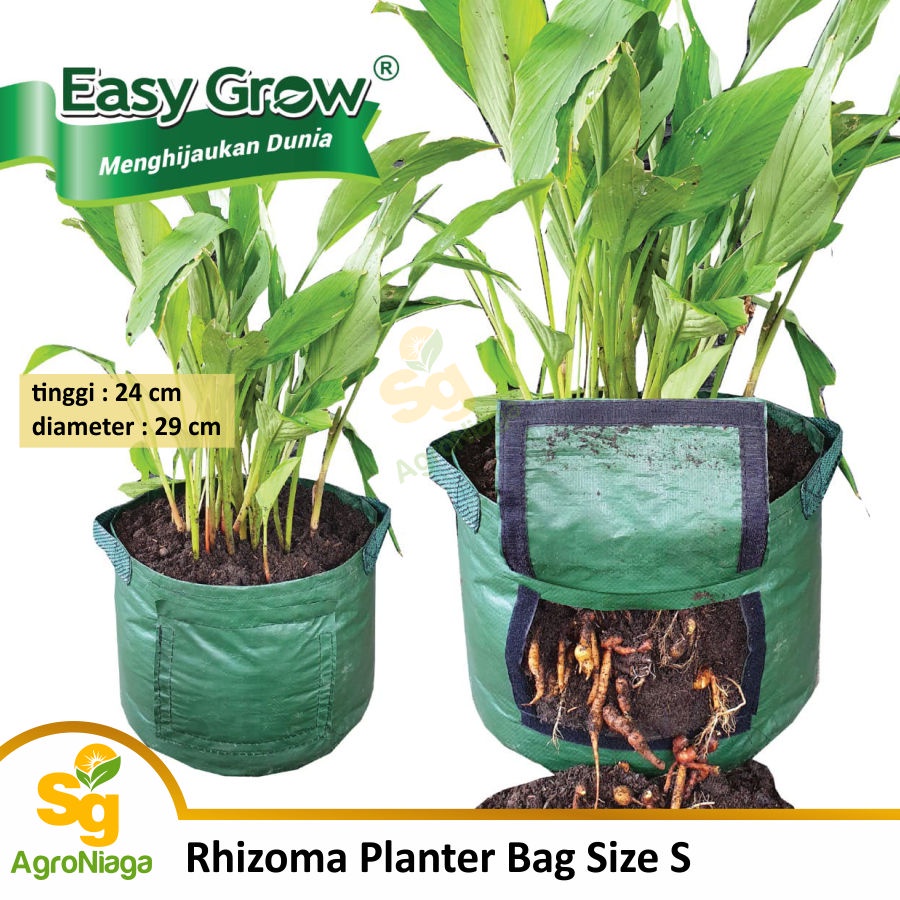 Rhizoma Planter Size S Planter Bag Umbi Easy Grow